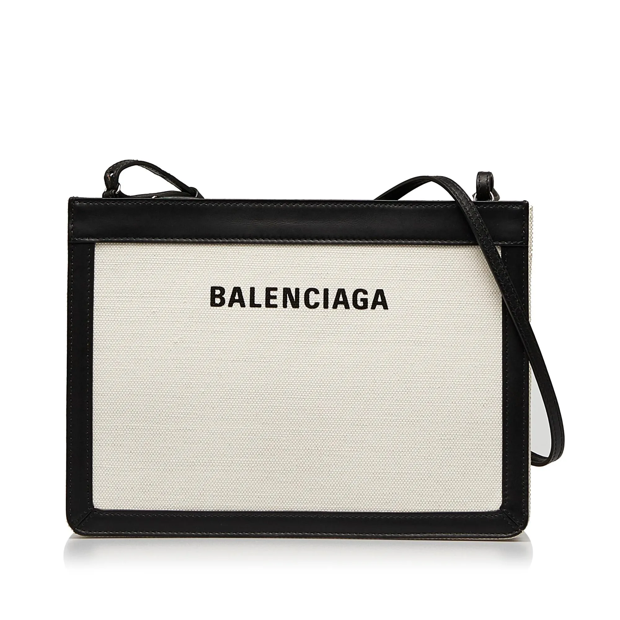 Balenciaga Navy Pochette M Crossbody (SHG-vvllwg)