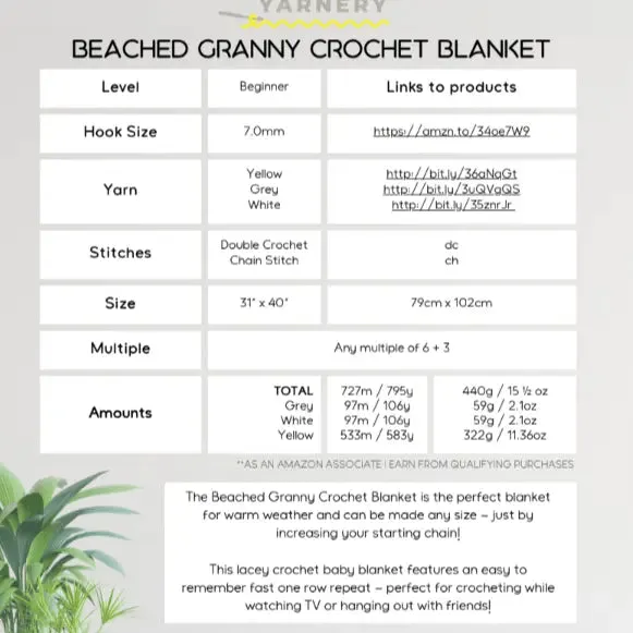 Beached Granny Crochet Blanket – Light and Breezy Lacy Shell Design
