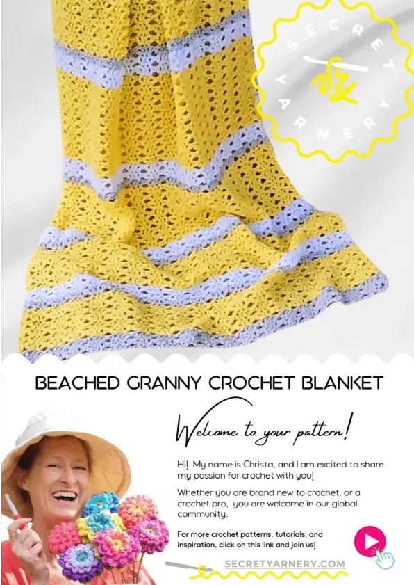 Beached Granny Crochet Blanket – Light and Breezy Lacy Shell Design