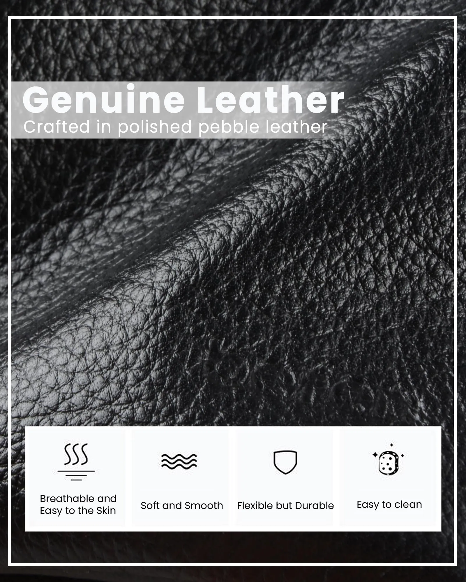 befen Small Black Genuine Leather Cross Body Bags for Women, Women's Adjustable Shoulder Strap Crossbody Purse Bag with Cell Phone Pocket and RFID Card Slots