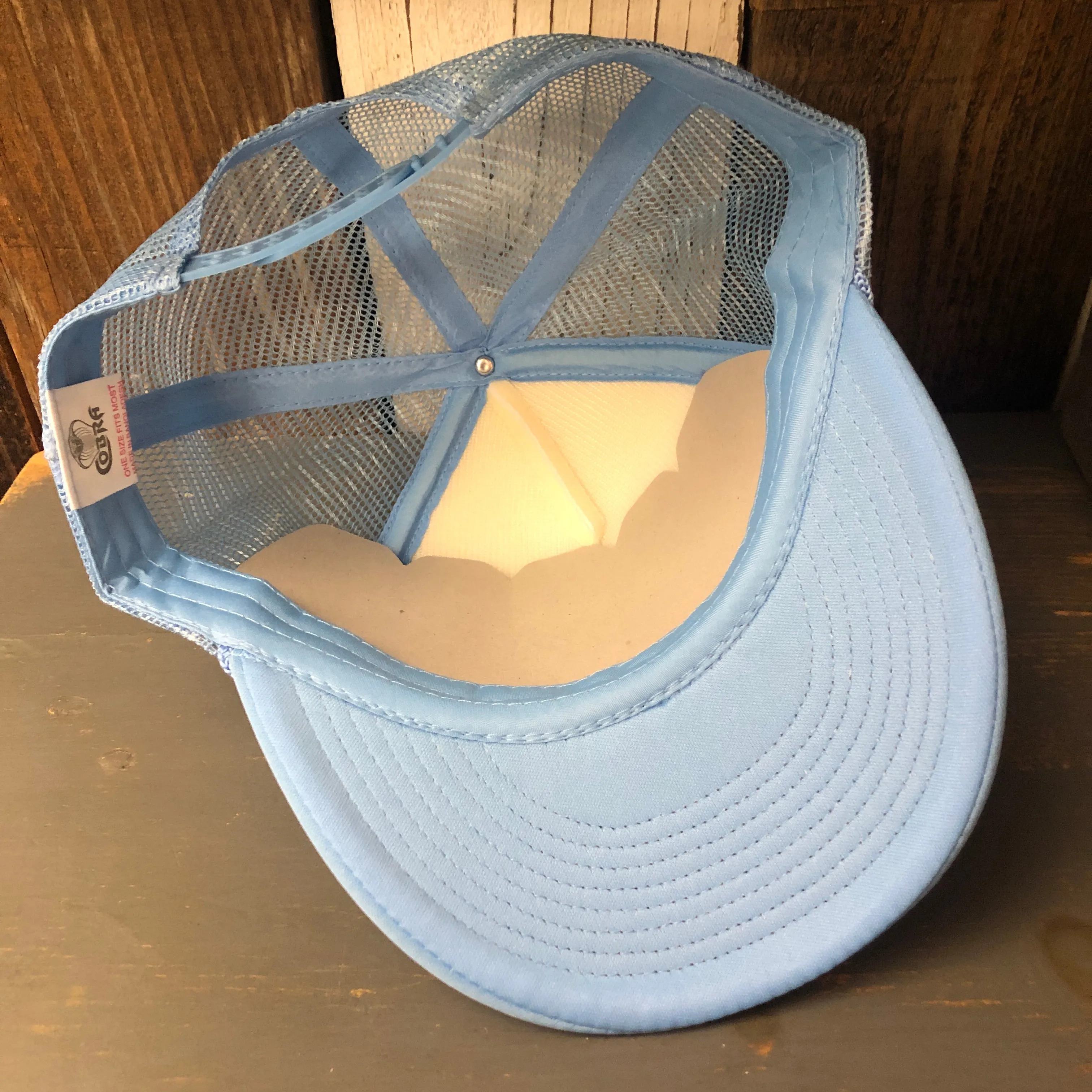 BIG SUR, CALIFORNIA High Crown Summer Foam Front/Mesh Back - Columbia Blue