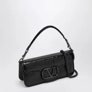 BLACK PATENT LEATHER LOCò SHOULDER BAG