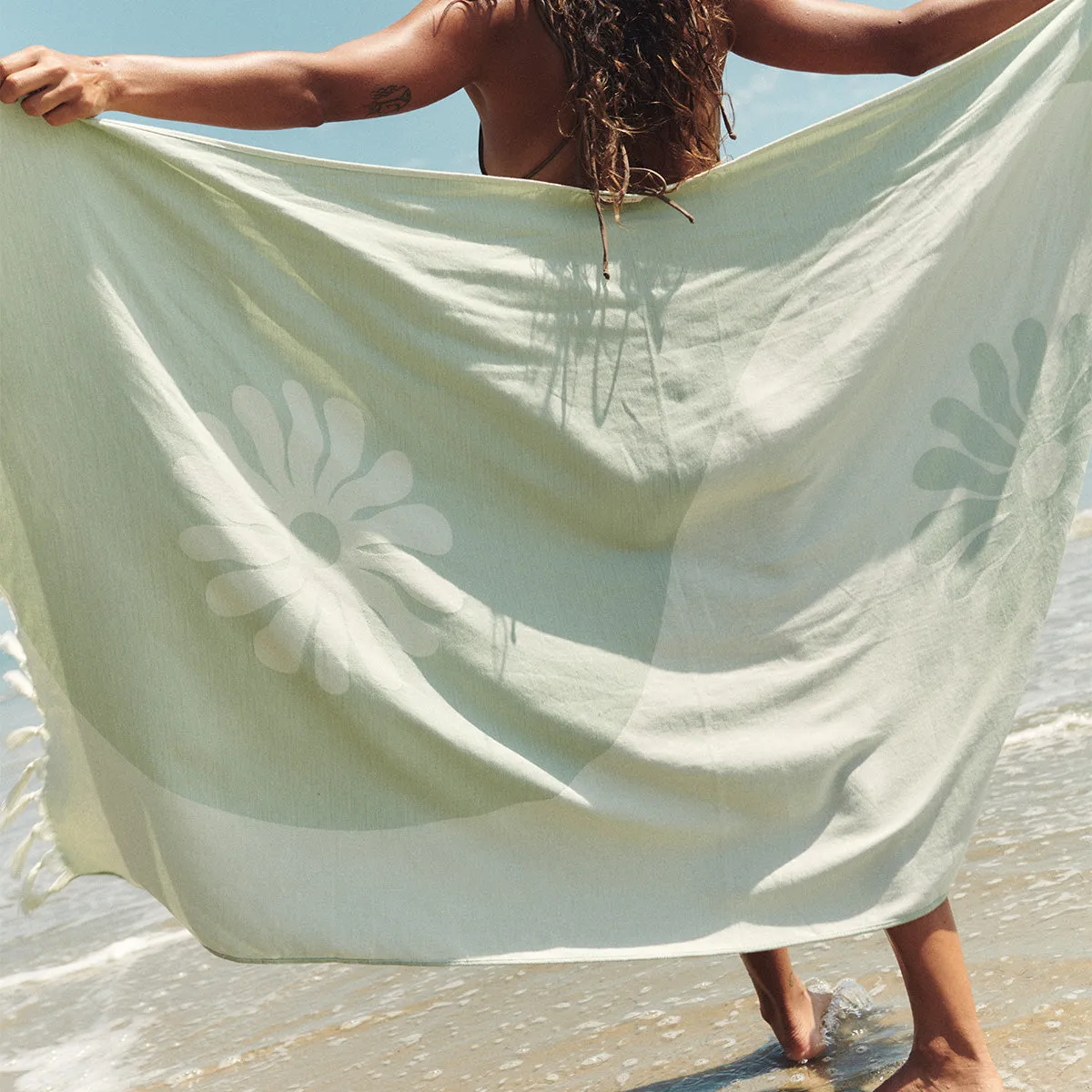 Botanical Balance Turkish Towel - Coastal Mist