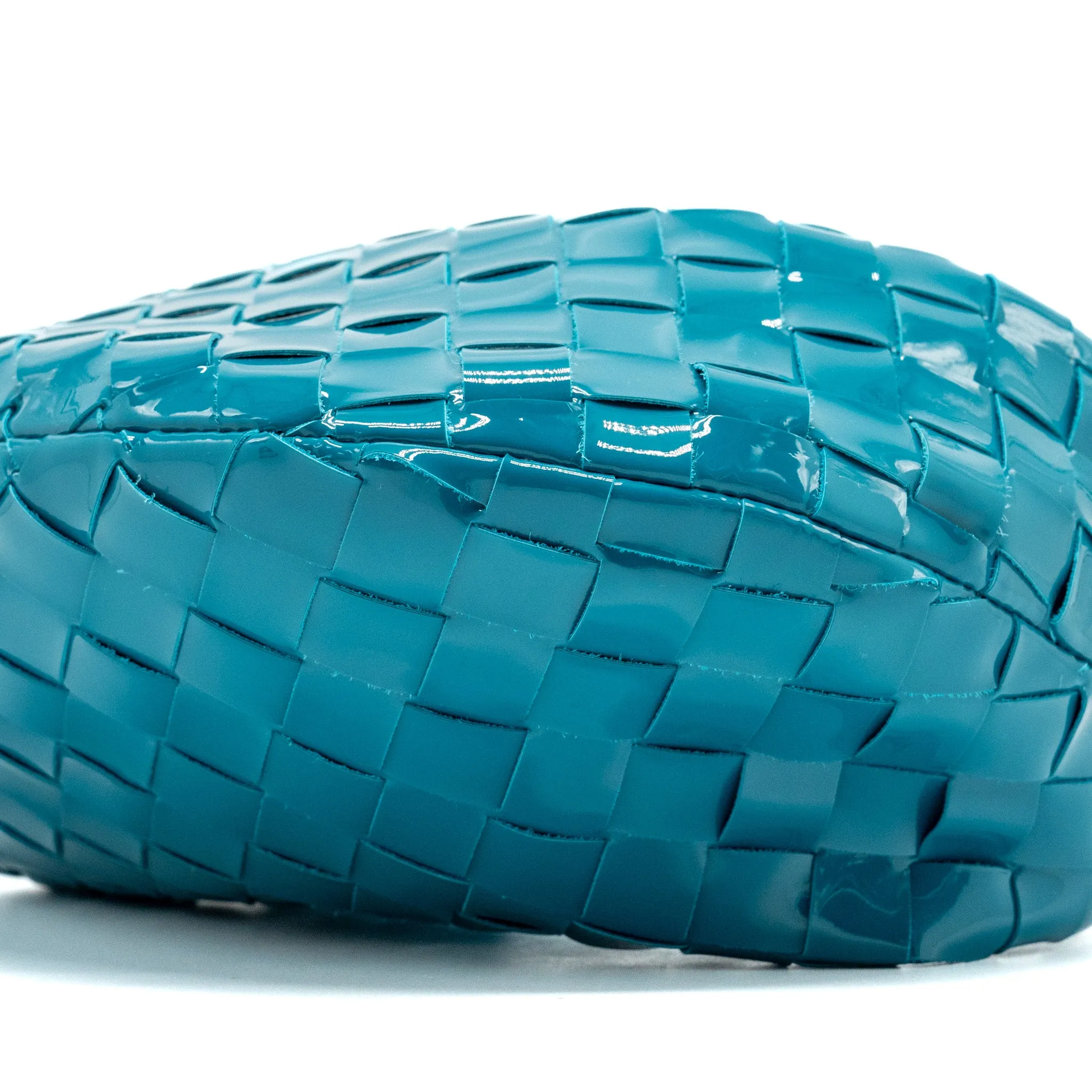 Bottega veneta mini Jodie patent blue SHW