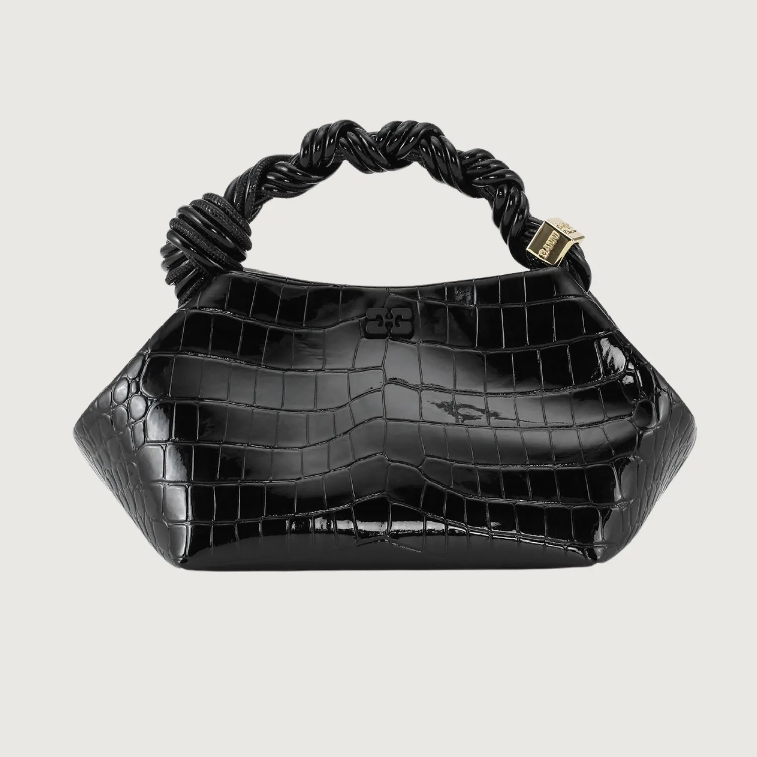 Bou Bag Small Patent Croco (Black)
