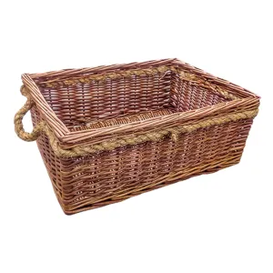 Cheltenham Rope Handle Wicker Basket