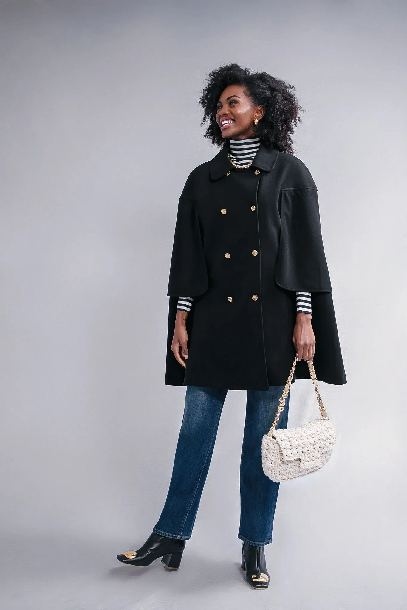 Cream Woven Shoulder Bag