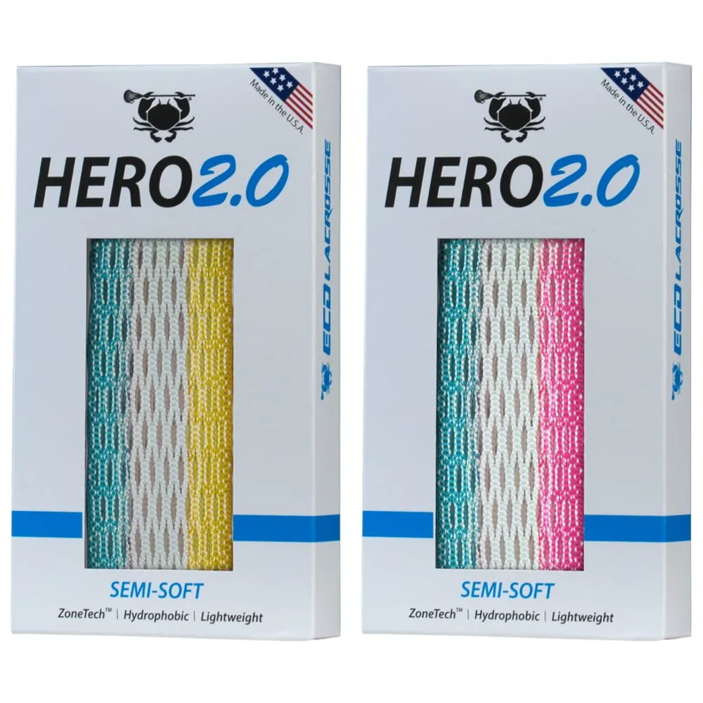 ECD Hero 2.0 Classic ZONE FADES LE Semi-Soft Lacrosse Mesh Stringing Piece