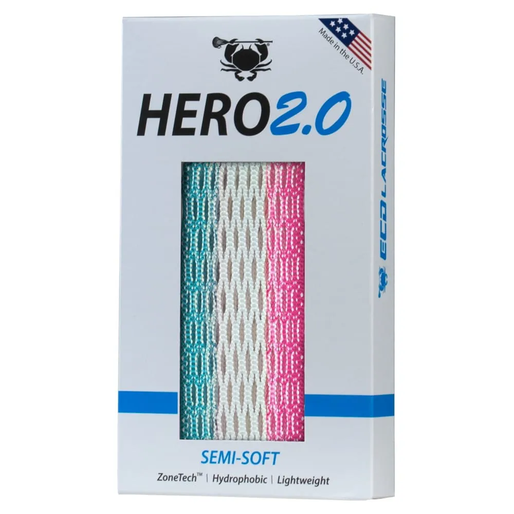 ECD Hero 2.0 Classic ZONE FADES LE Semi-Soft Lacrosse Mesh Stringing Piece