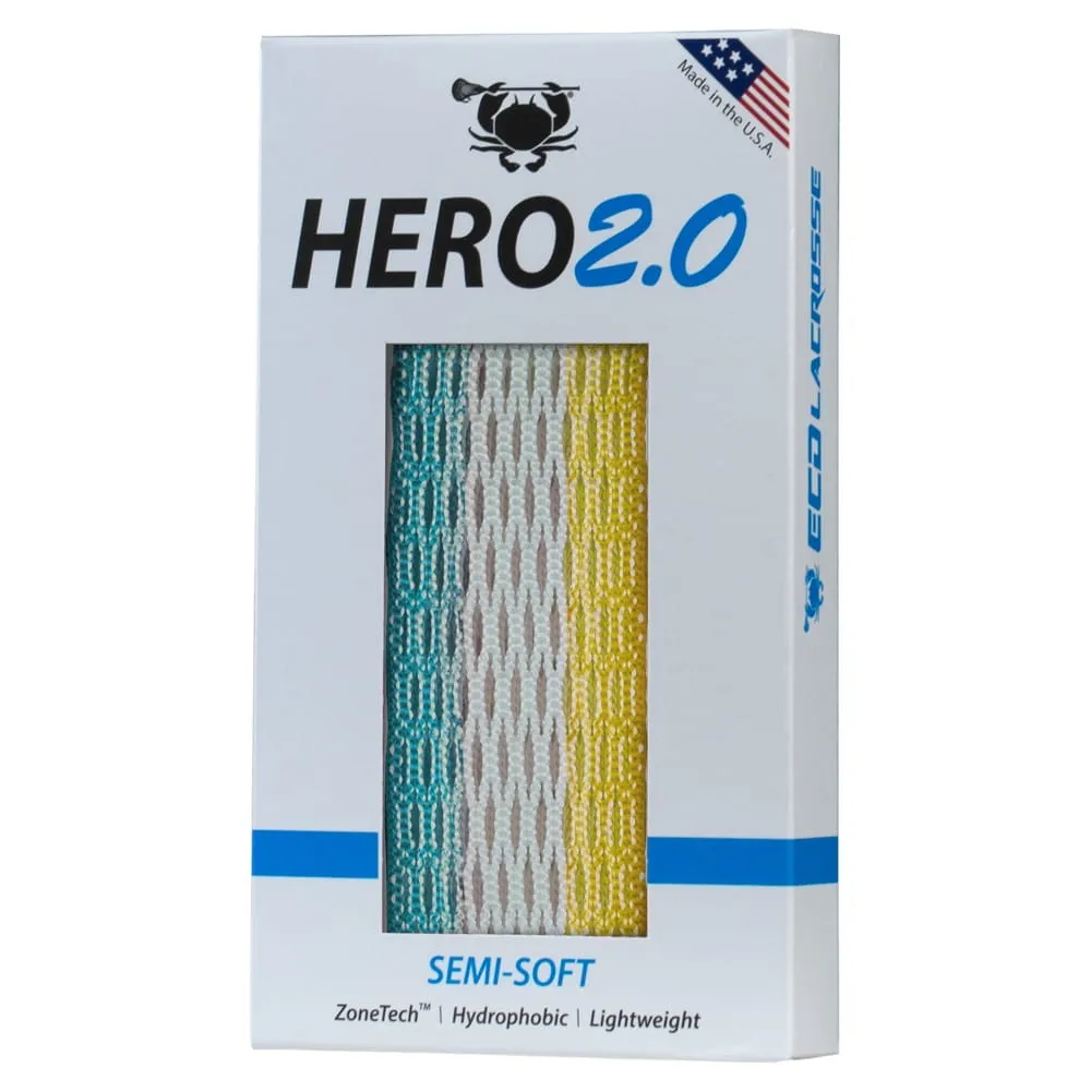 ECD Hero 2.0 Classic ZONE FADES LE Semi-Soft Lacrosse Mesh Stringing Piece