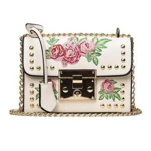 Embroidery Floral Women Bags Luxury Designer Handbags