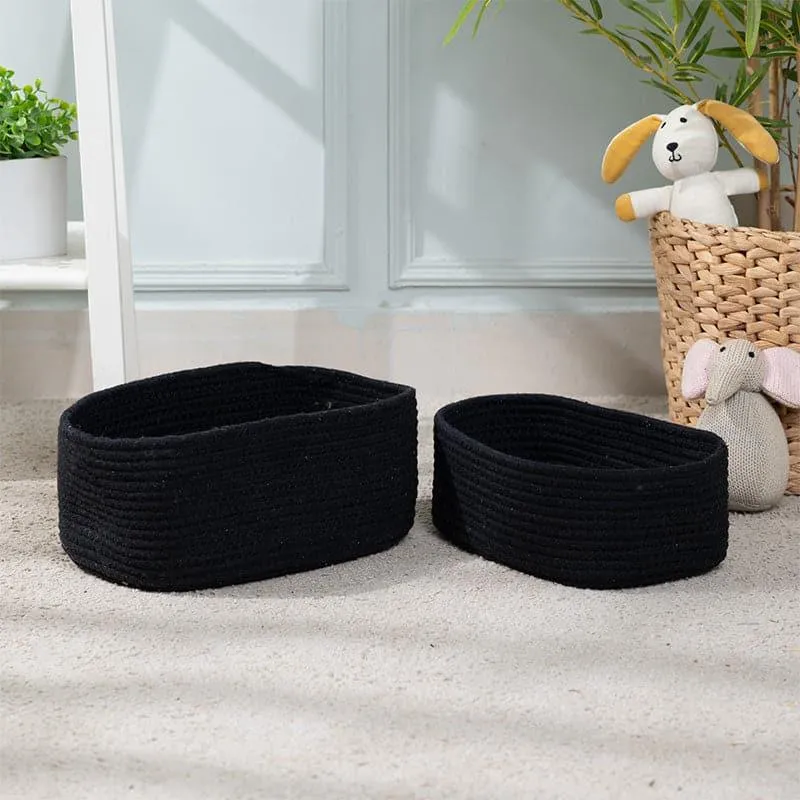 Emory Cotton Basket - Set Of Two