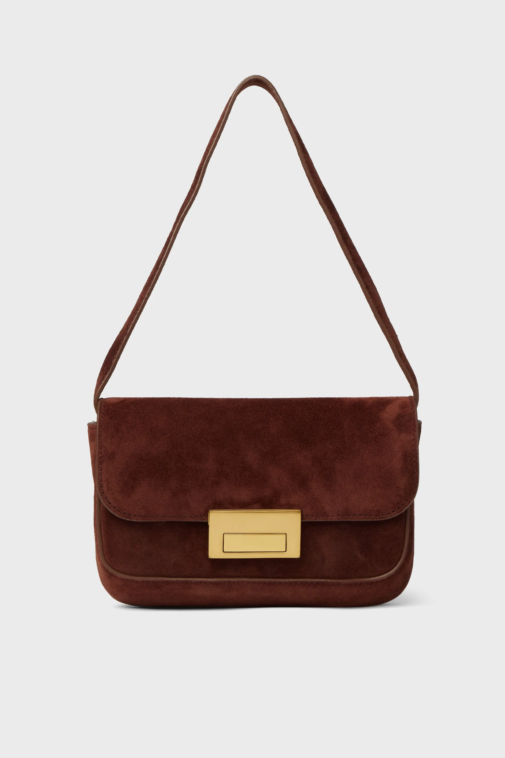 Espresso Suede Stefania Bag