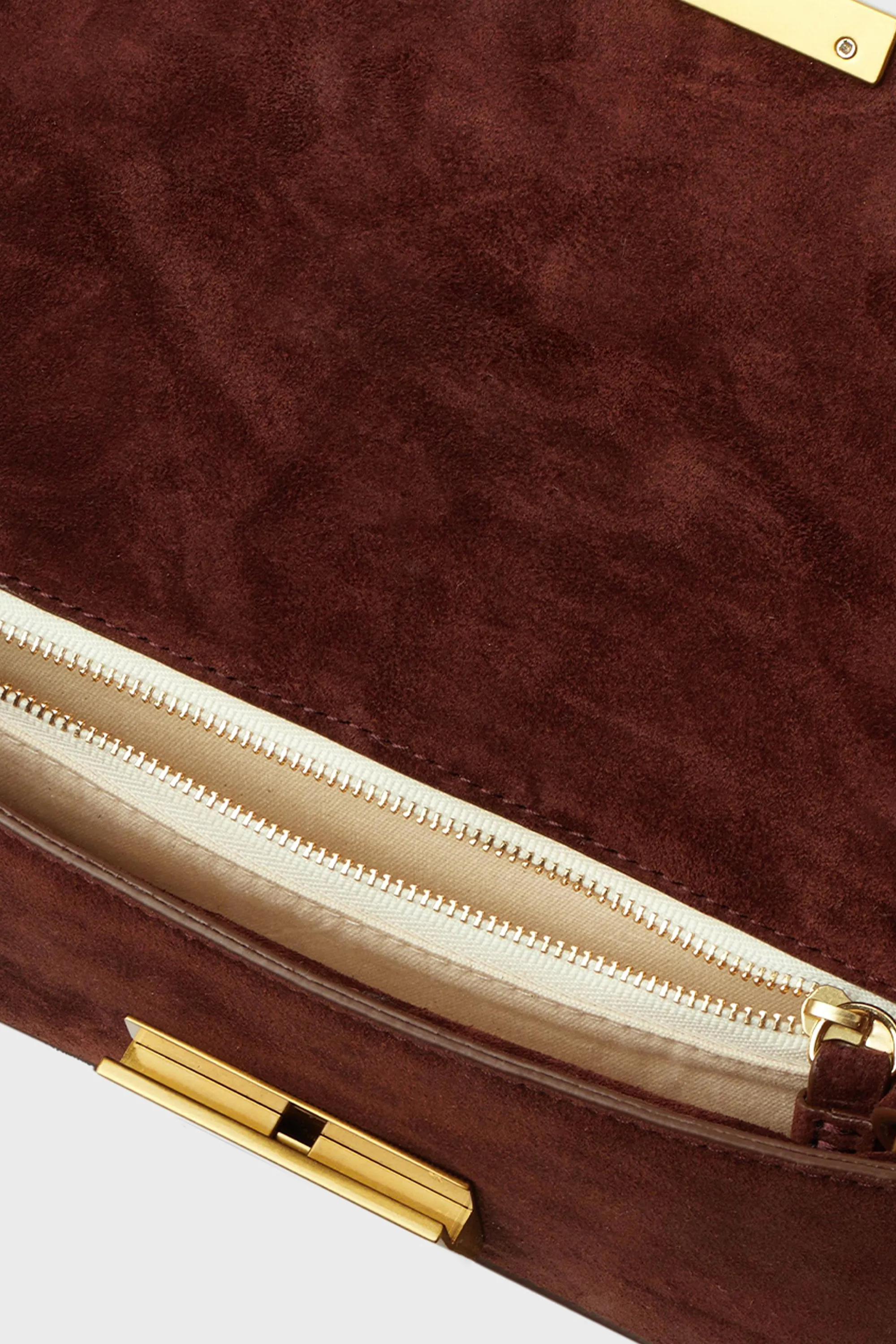 Espresso Suede Stefania Bag