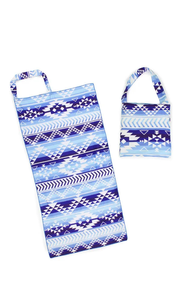 ETW9982 2 in 1 Aztec Pattern Beach Towel & Beach Bag