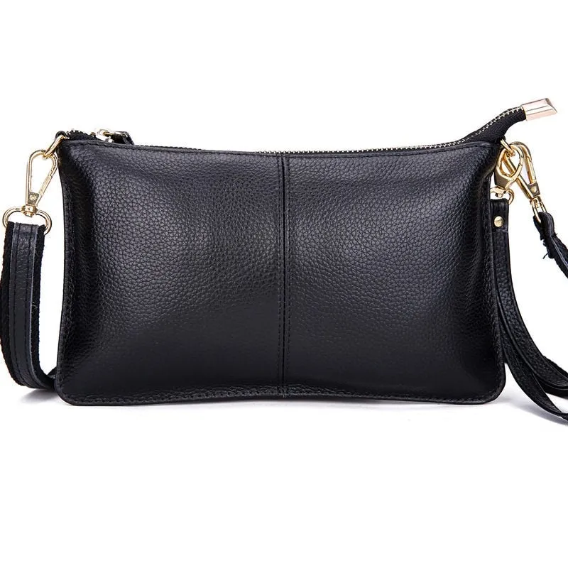 Fashion Women's Genuine Leather Crossbody Bags Candy Color