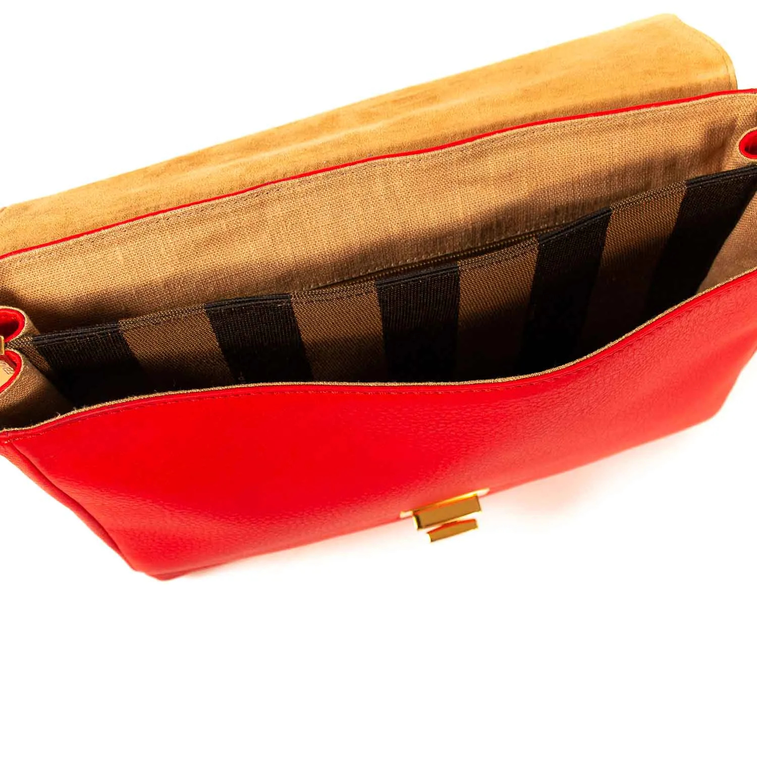 Fendi Claudia Leather Large Flap
