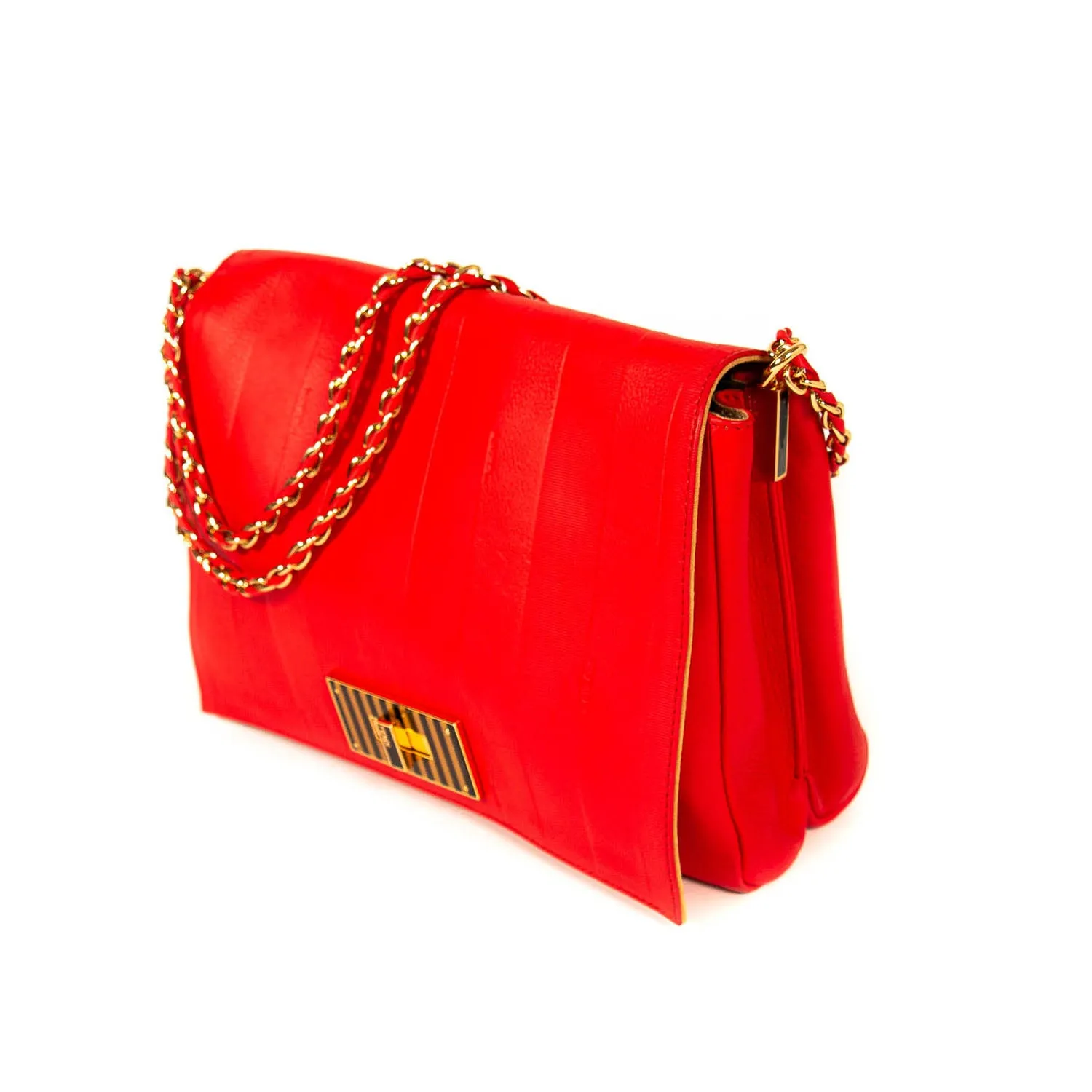 Fendi Claudia Leather Large Flap