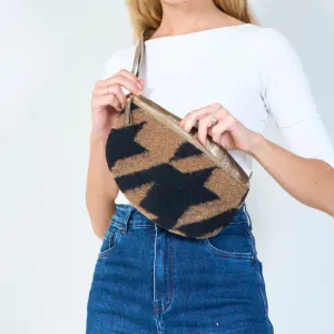 Geometric wool crossbody bag wholesale
