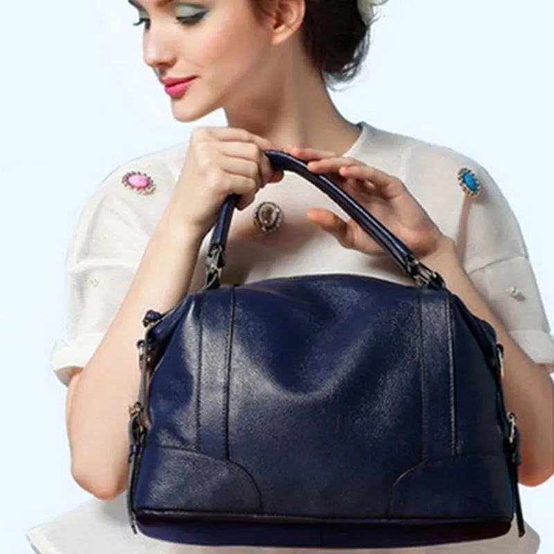 Great Bag for Everyday Women Genuine Leather Handbag Shoulder Bags Casual Women Bag Totes