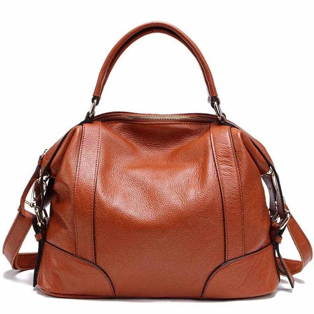 Great Bag for Everyday Women Genuine Leather Handbag Shoulder Bags Casual Women Bag Totes