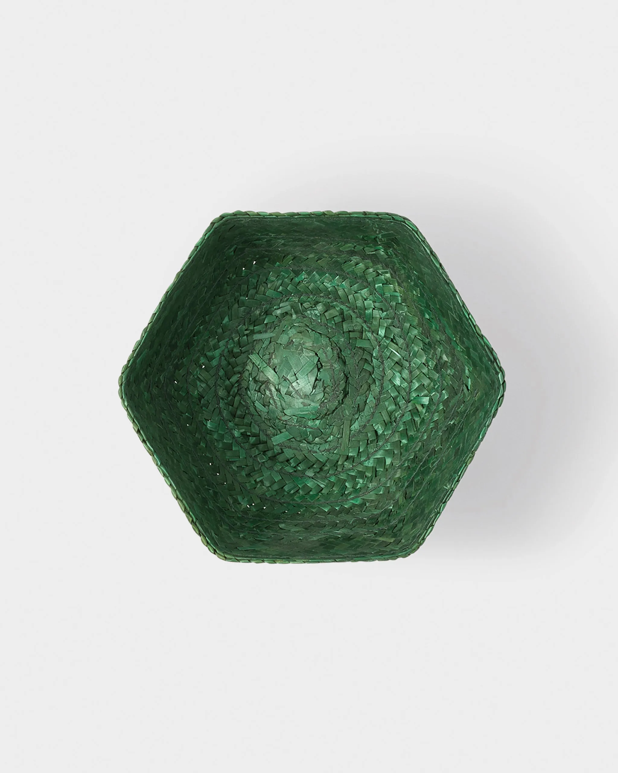Green Small Raffia Basket