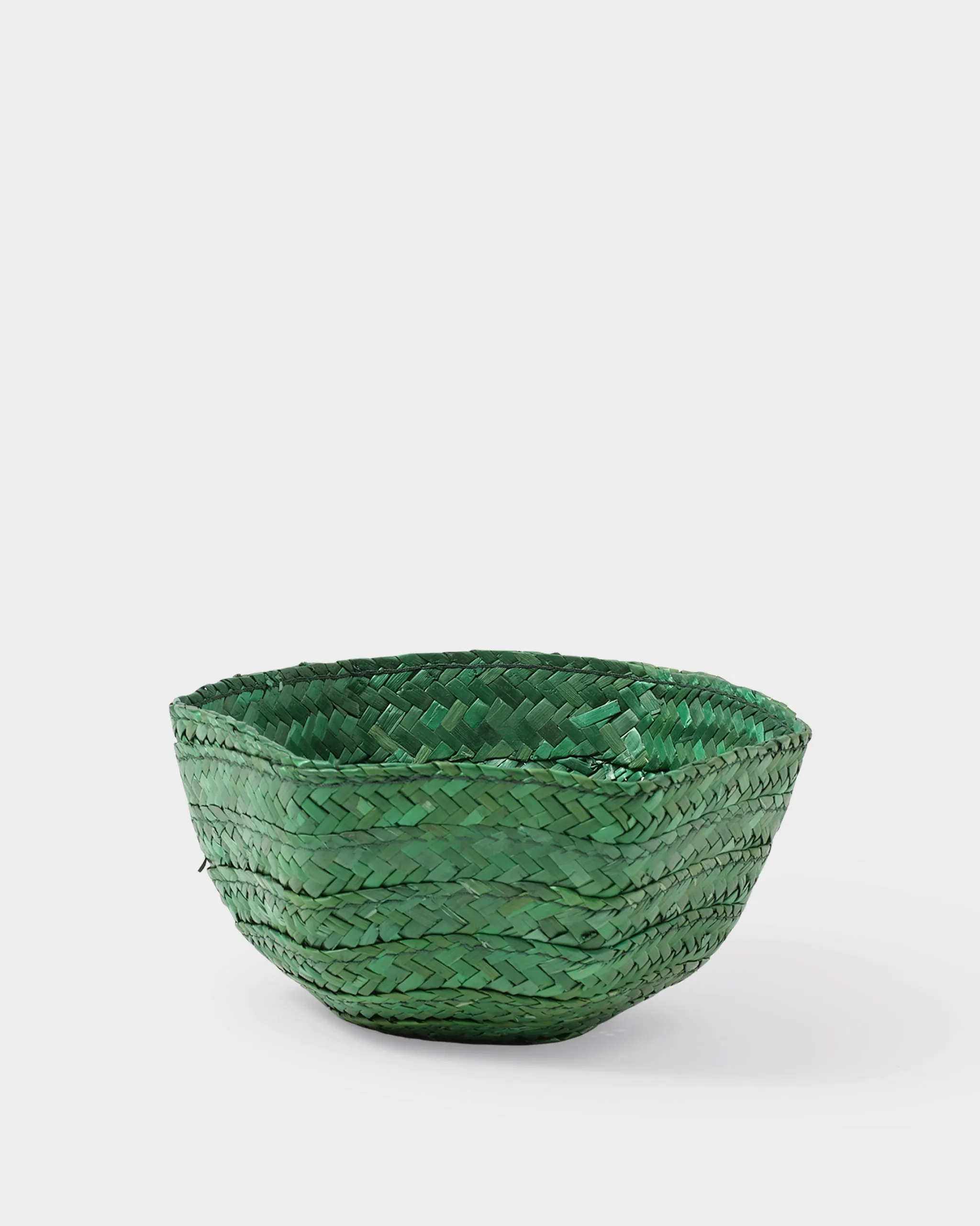 Green Small Raffia Basket
