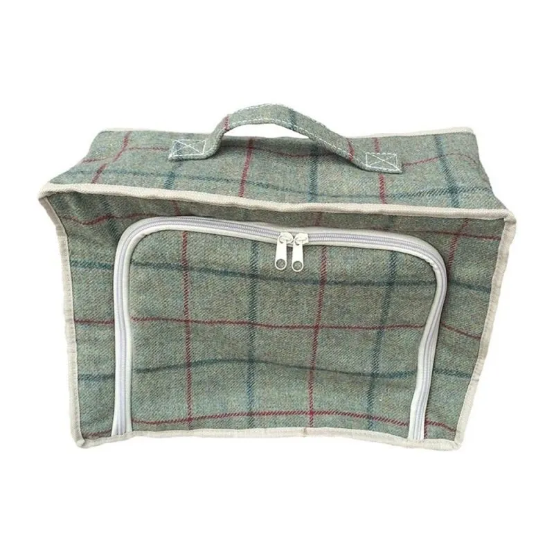Green Tweed Cooler Picnic Bag