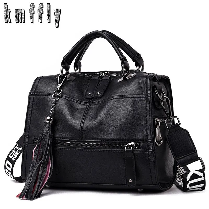 High Quality Leather Tassel Luxury Brand Handbags Women Bags Designer