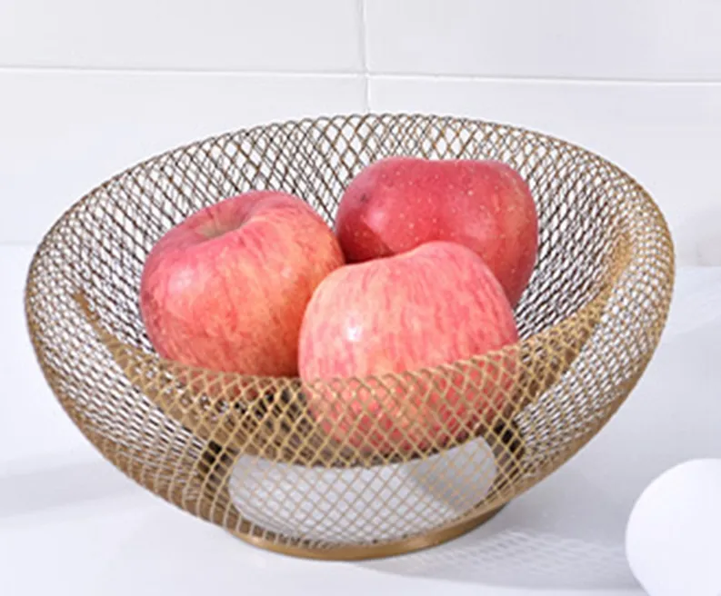 Iron Fruit Basket Simple Hollow Fruit Creative Basket
