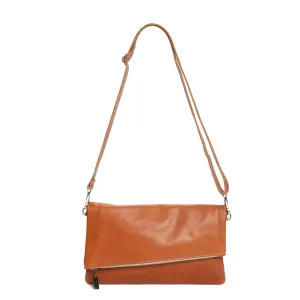 Jenne Foldover Crossbody - Whiskey