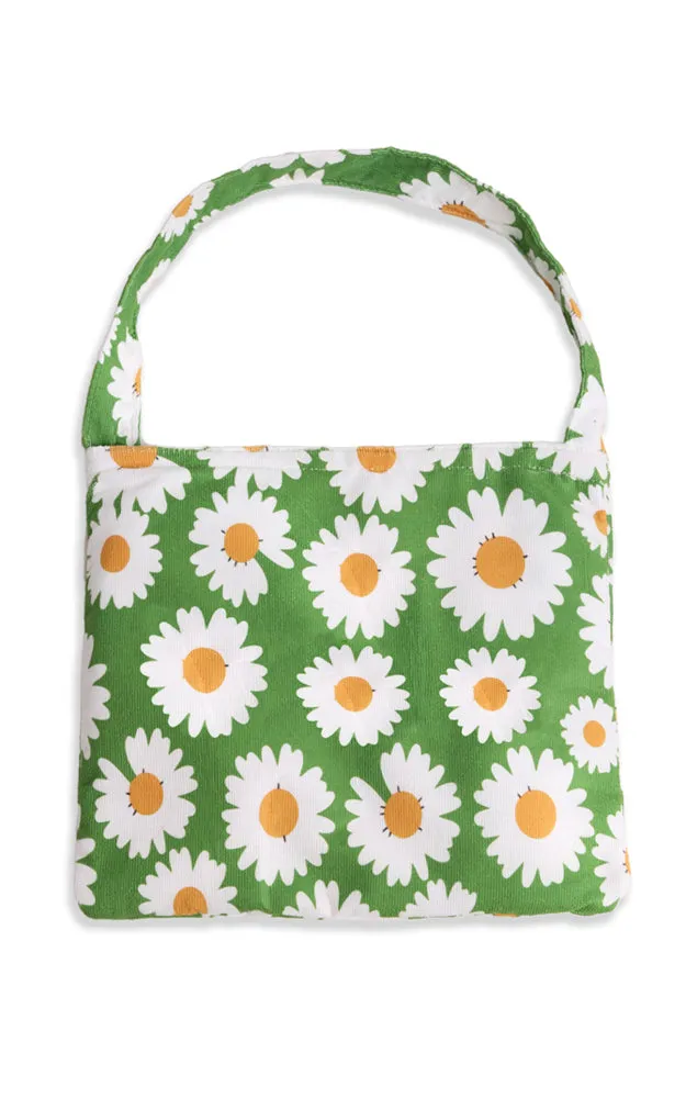 JTB002-31 2 in 1 Daisy Flower Print Beach Towel & Beach Bag