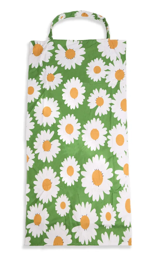 JTB002-31 2 in 1 Daisy Flower Print Beach Towel & Beach Bag