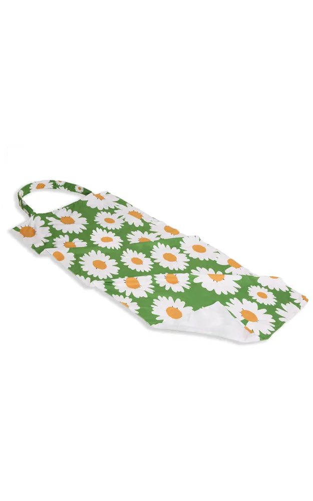 JTB002-31 2 in 1 Daisy Flower Print Beach Towel & Beach Bag