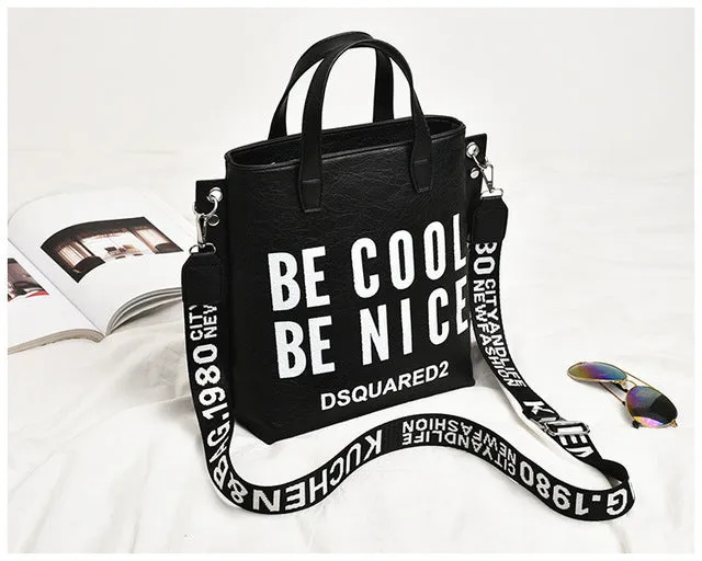 Ladies Cool Chic Crossbody Fashion Bags Female Designer Fashion Handbag Soft Messenger Shoulder Bags Large Shopping Tote