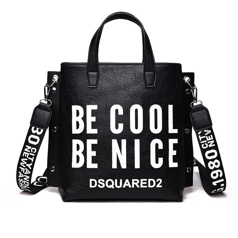 Ladies Cool Chic Crossbody Fashion Bags Female Designer Fashion Handbag Soft Messenger Shoulder Bags Large Shopping Tote