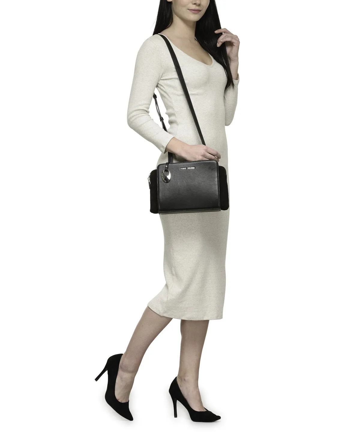 Leather Crossbody Bag - PR1272