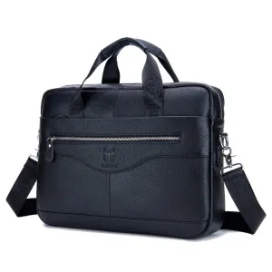 Leather Laptop Computer Briefcase Men's Messenger Shoulder Bags