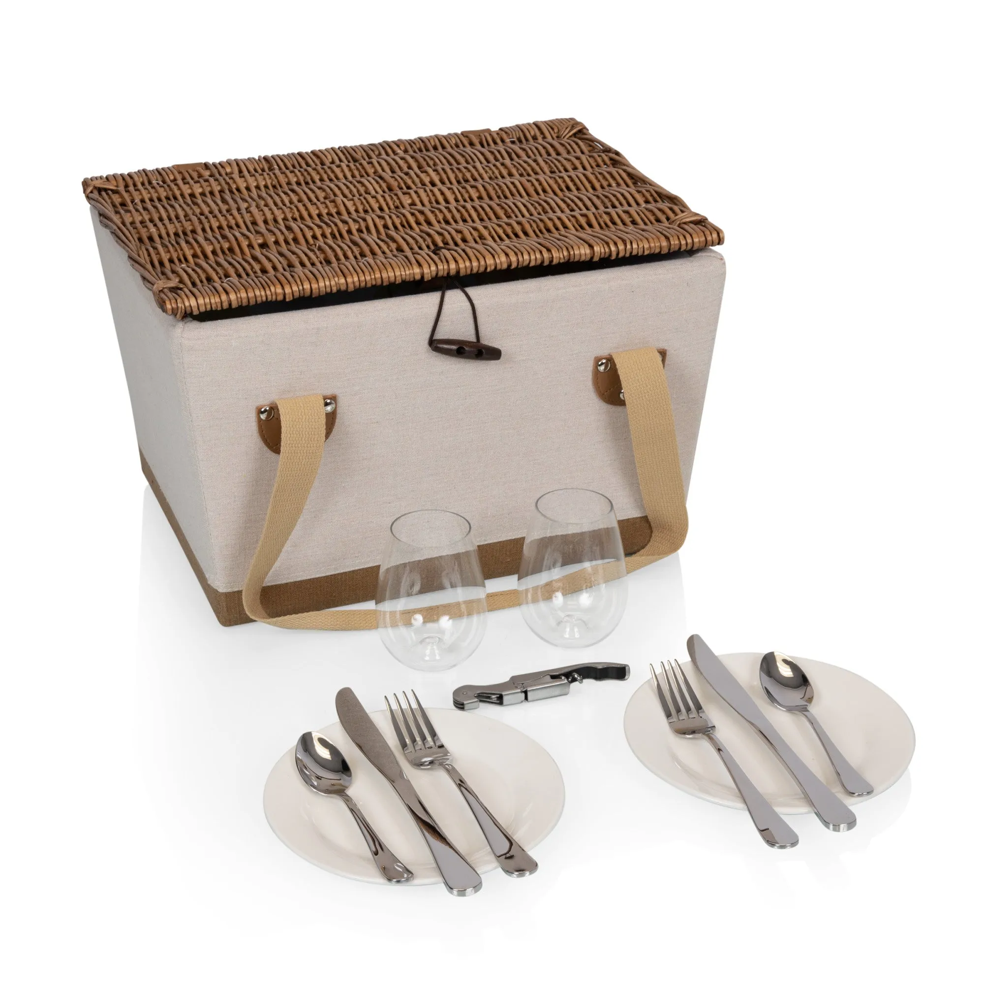 Lemongrove Picnic Basket for 2 - Bees & Lemons