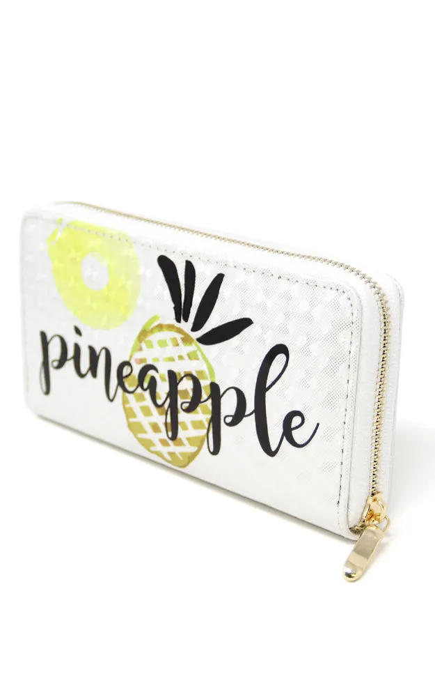 LOA180 Pineapple 3D Hologram Clutch Wallet