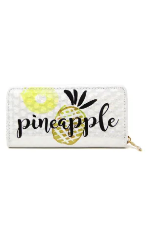 LOA180 Pineapple 3D Hologram Clutch Wallet
