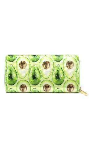 LOA184 Avocado 3D Hologram Clutch Wallet