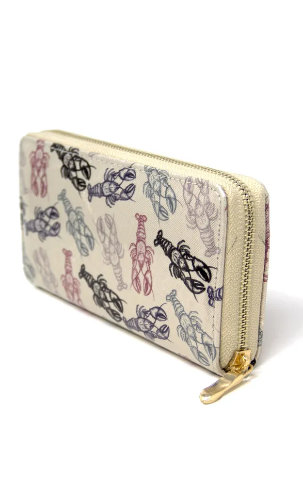 LOA194 Lobster 3D Hologram Clutch Wallet