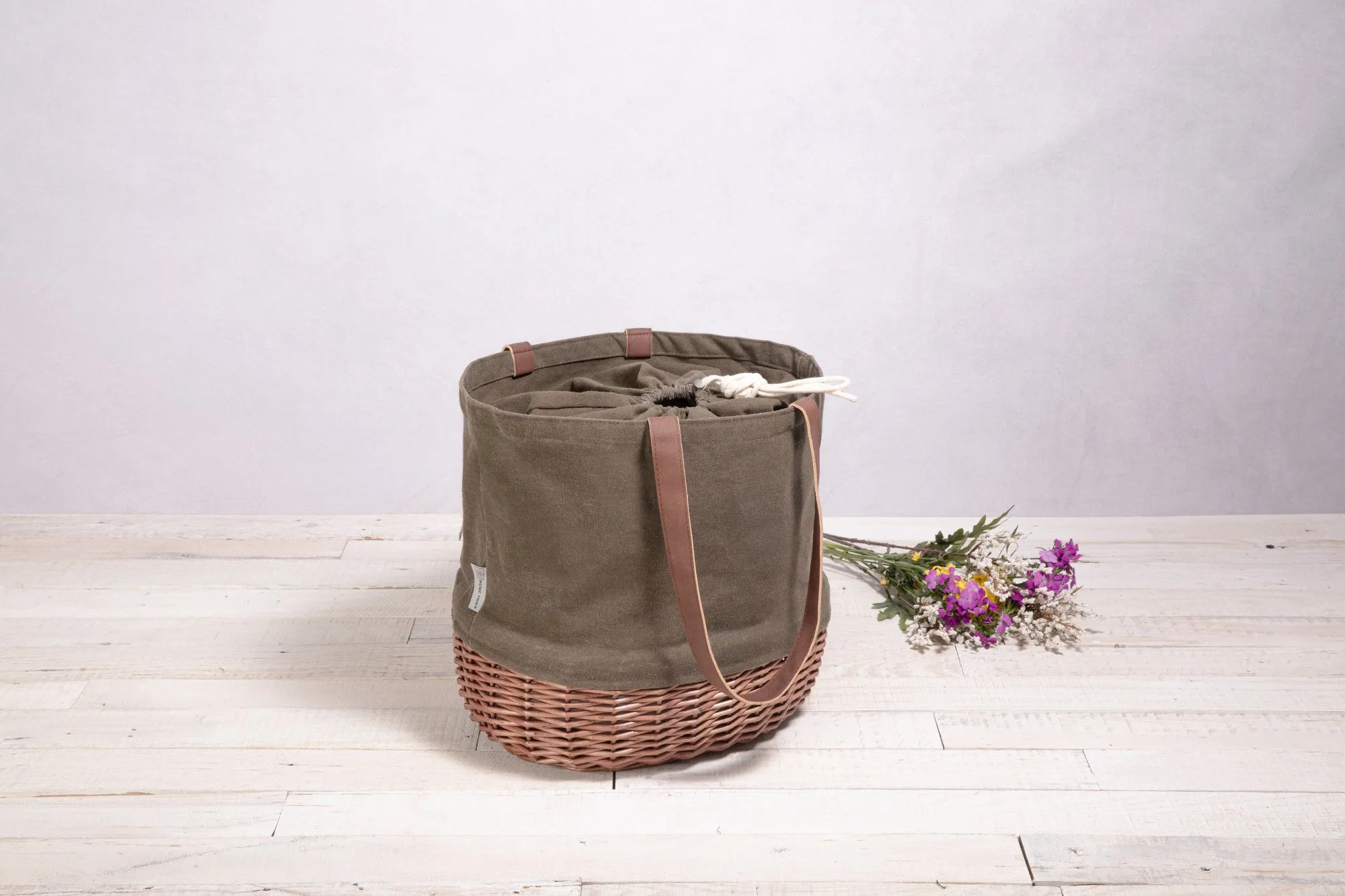 Los Angeles Dodgers - Coronado Canvas and Willow Basket Tote