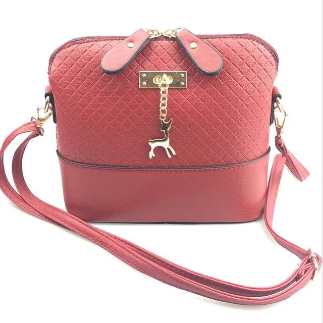 Luxury Handbags Women Bags Leather Designer 2018 Women Crossbody Shoulder Messenger Bags Shell Shape Lady Mini Bag With Deer Toy