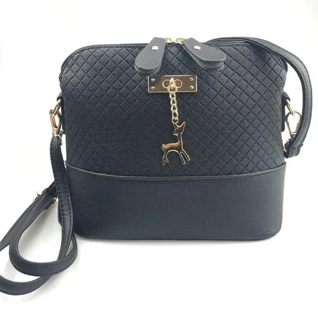 Luxury Handbags Women Bags Leather Designer 2018 Women Crossbody Shoulder Messenger Bags Shell Shape Lady Mini Bag With Deer Toy