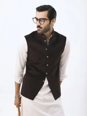 MAROON SUEDE WAISTCOAT