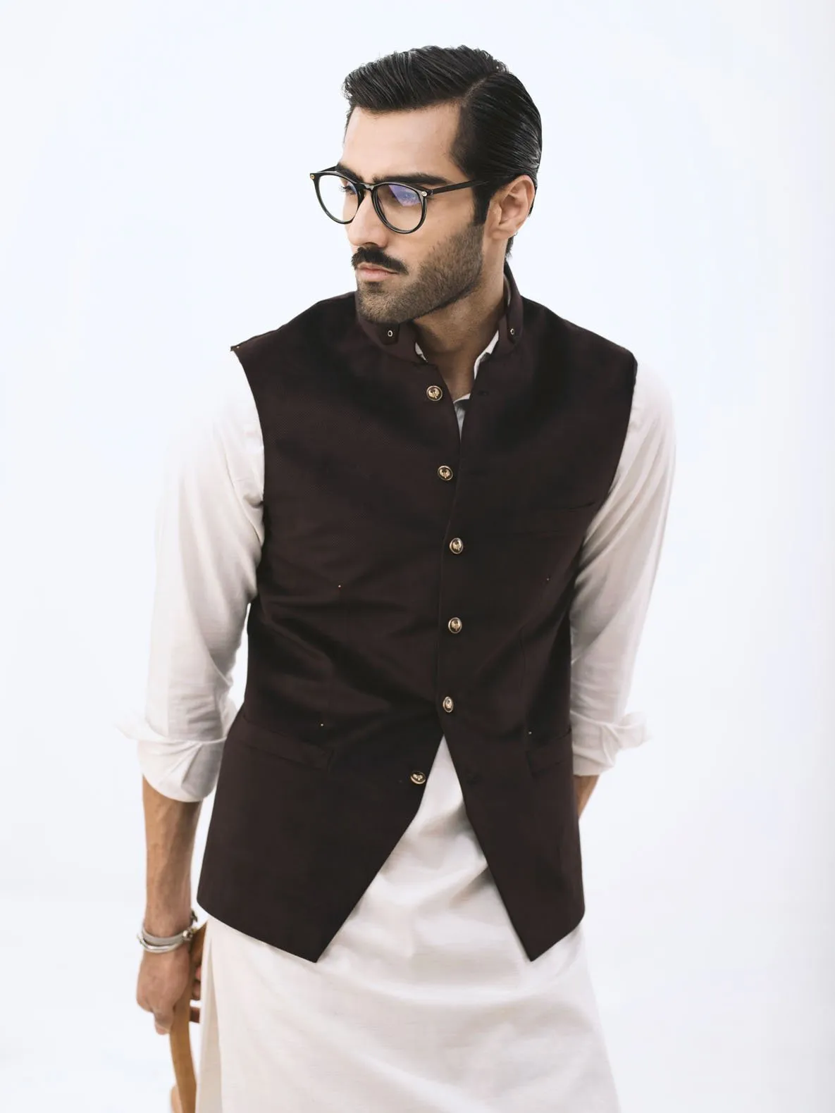 MAROON SUEDE WAISTCOAT