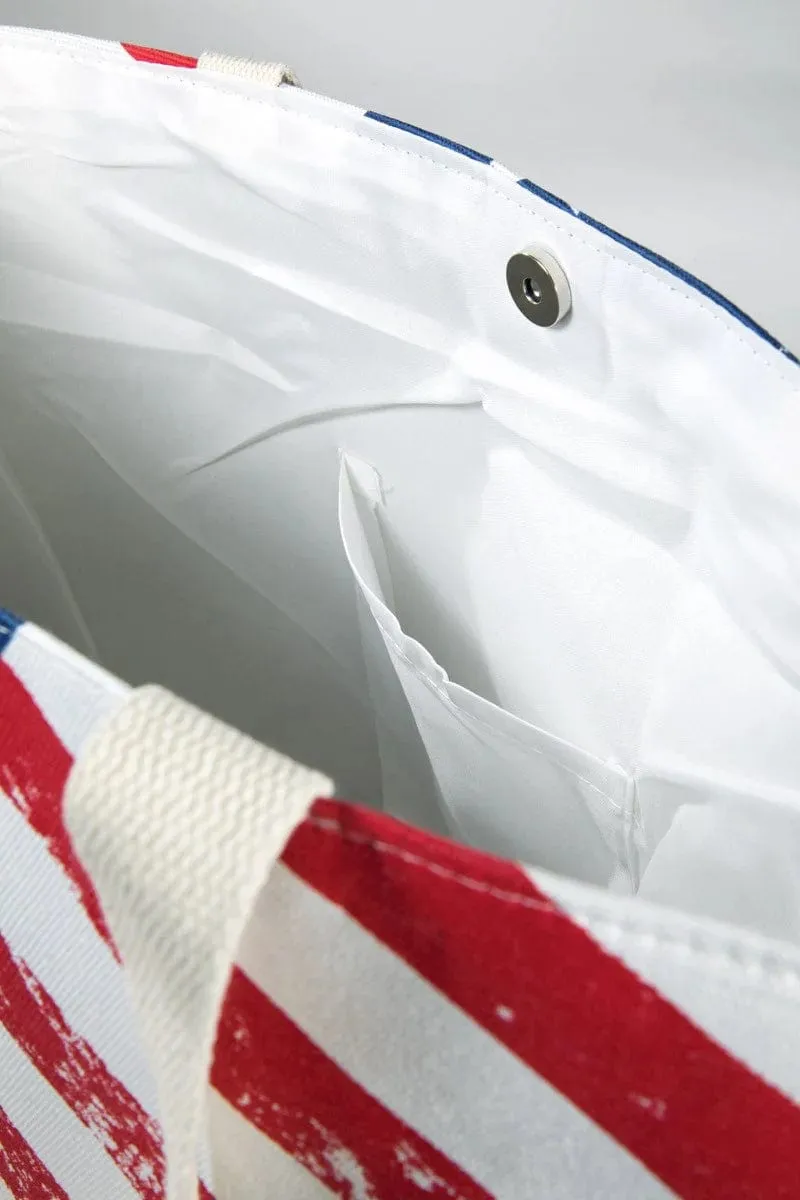 MB0099 American Flag Beach Bag