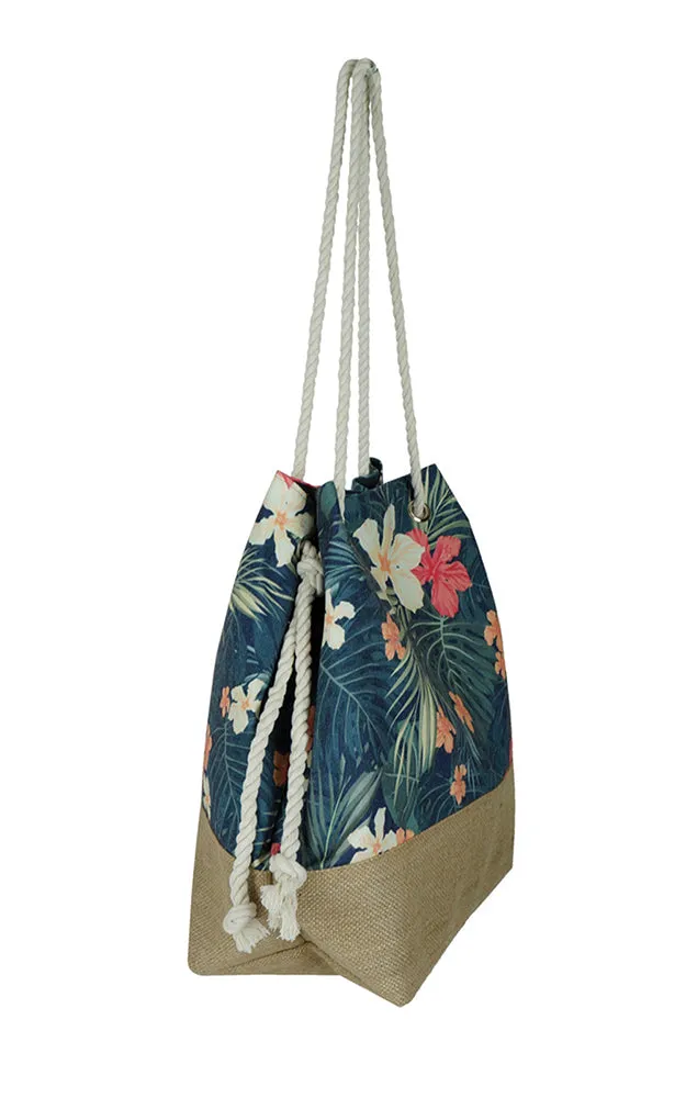 MBS0032 Tropical Flower Beach Bag (SANDBAG)